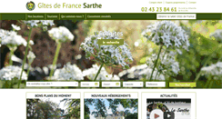Desktop Screenshot of gites-de-france-sarthe.com